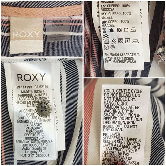 ROXY EMERALD EARTH TOP-pre owned, size Med - Picture 4 of 4